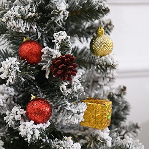 קישוטים לחג המולד הפטריוטיים מיני נצנצים כדור חג המולד עץ חג המולד קישוטי תלייה יצירתי לחג המולד תלוי קישוט