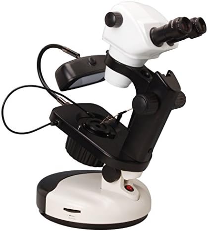 מיקרוסקופ זום טרינוקולרי גמולוגי 8060 ט, עיניות פי 15, הגדלה פי 8-50, תאורת ברייטפילד ודארקפילד, מקורות אור הלוגן ופלורסנט,