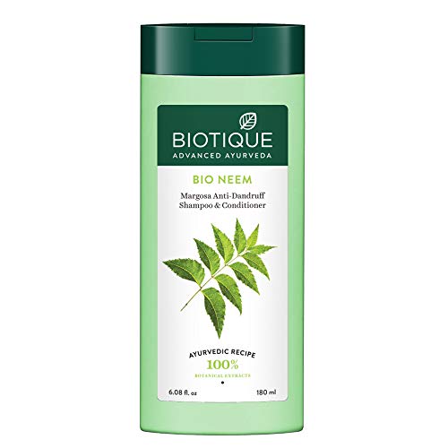 Biotique Bio Neem Margosa Anti Dandruff Shampoo ומרכך, 180 מל