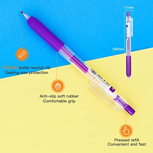 ג'לי צבעי יומן מתכנן עטים צבעוני 0.5 ממ סמנים
