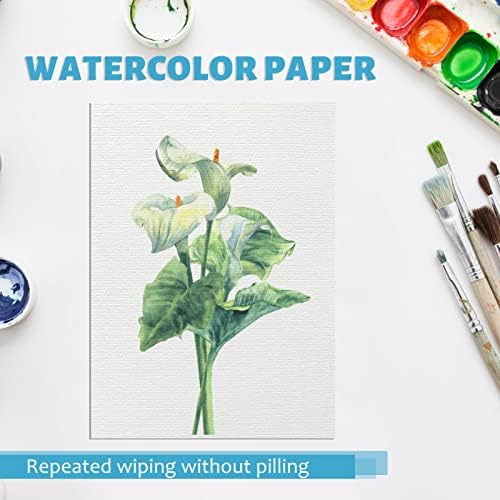 100 גיליון צבעי מים נייר ריק כרטיסי נייר עבים כרטיסי צבעי מים לצבעי מים לסטודנט לילדים מתחיל כרטיסי DIY DIY בצבעי מים אמן יוצר