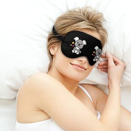 מסכות עין רכות של קלולה חמודות עם רצועה מתכווננת קלה משקל נוח מכסה עיניים לשינה