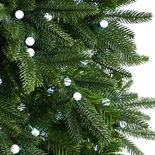 6.5ft. עץ חג מולד מלאכותי של פרייזר אש מלאכותי עם 550 נורות LED של כדור מסטיק עם טכנולוגיית חיבור מיידי ו 965 ענפים