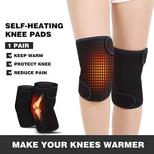 1 זוג להתחמם עצמי חימום הברך רפידות להגן על הברך תמיכת סד מגנטי טיפול רפידות ברכיים חורף מתנות
