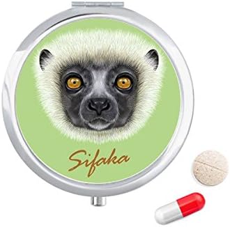 לבן פלאפי סיפאקה קוף בעלי החיים גלולת מקרה כיס רפואת אחסון תיבת מיכל מתקן
