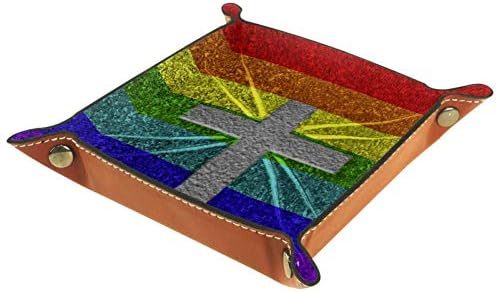 Lorvies Rainbow Cross Storage Box Cube Cube Covers Callings for Office Home
