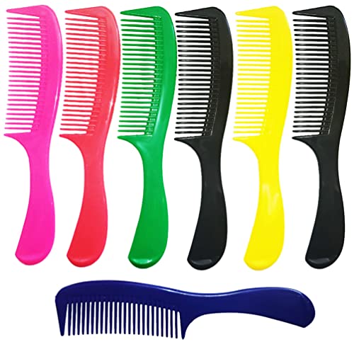 Luxxii - 8 סטיילינג חיוני צבעוני מסרק ידית עגול המיועד לכל סוגי השיער
