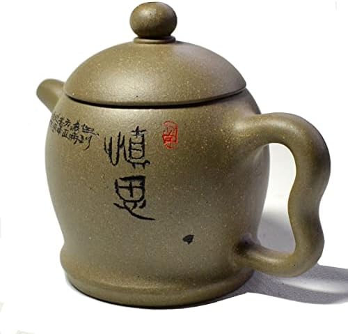 Yixing קומקום קומקום Xishi 5.4oz סירי תה סיני זישה בוץ ירוק בוץ ...