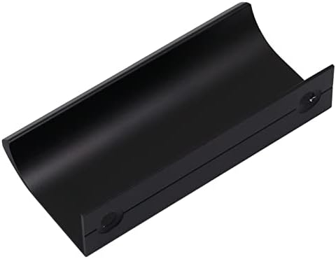 מבנה ארון מודרני של בנליודה, מגירת קצה אצבעות סגסוגת אלומיניום מושכות שחור מוברש 3 אינץ '10 חבילה