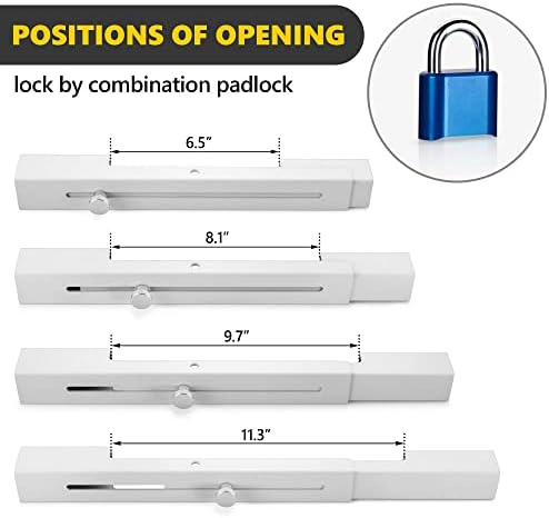 Sihnman Patio Patio French Lock Hardware לאבטחת נעילת דלתות פטיו וחיזוק אבטחת דלתות כפולות. מנעול משולב