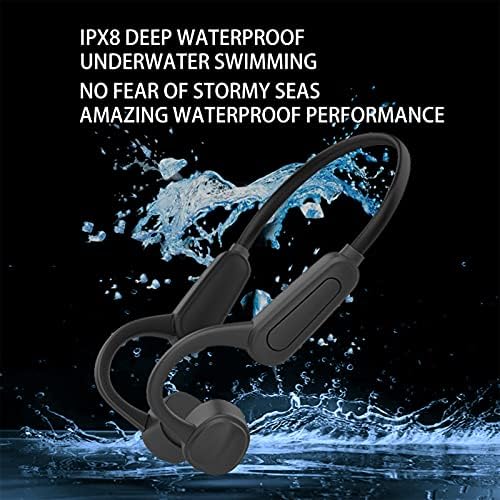 Leboomon אטום מים הולכת עצם אוזניות אלחוטי Bluetooth 5.0 מובנה 16 גרם נגן MP3 IP68 אוזניות שחייה אטומות למים עם מיקרופון