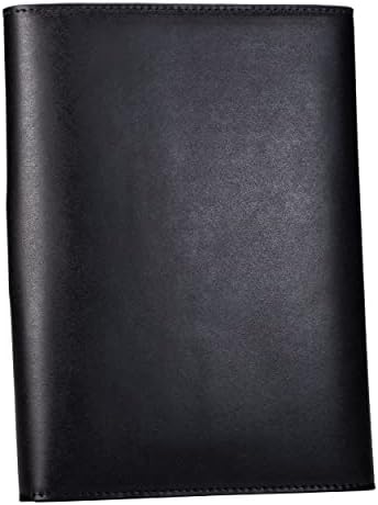 Case-It Tycoon Mini Padfolio תיק עם כרית כתיבה בגודל אותיות, סגירת הצמד של Tri Fold, שחור