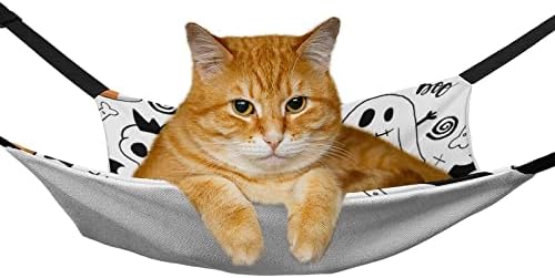 ערסל לחיות מחמד שלד מיטת שינה חתול חמוד עם רצועות מתכווננות ווי מתכת 16.9 איקס 13