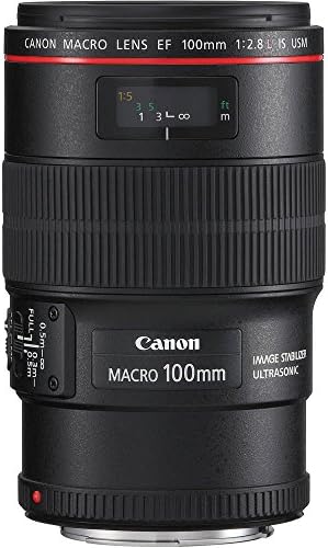 Canon EF 100 ממ f/2.8L מאקרו הוא צרור עדשות USM עם ערכת אביזרים ואביזרים של יצרן עבור EOS 7D Mark II, 7D,