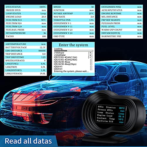 GUANGMING - תצוגת ראש אוניברסלית של מכונית HUD עם בדיקת מהירות בדיקת בלם בדיקת מהירות מהירה HD HD LCD Table