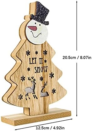 חג המולד קישוטי עץ צבוע חג המולד אורות עם חלול אותיות שלג חג המולד קישוטי אלגנטי קישוטי חג המולד
