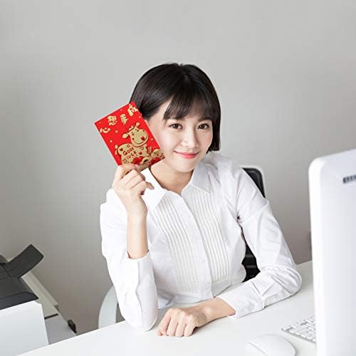 42 יחידות סיני חדש שנה אדום מעטפות 2021 סיני שור שנה כסף מנות הונג באו כסף מעטפת אדום מנות עבור 2021 סיני חדש