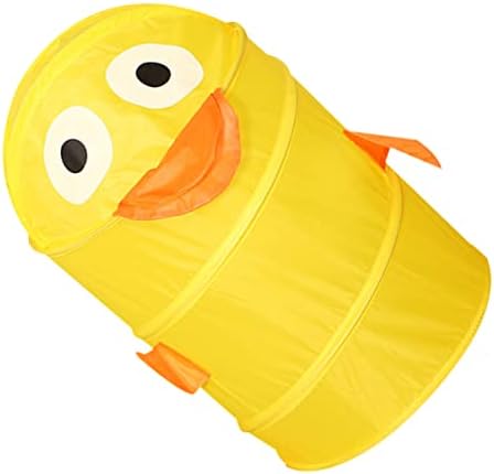 Cabilock צעצוע מכולה בגדים מלוכלכים לחיסכון בשטח מכיל שטיפת ברווז ברווז מתקפל מארגן צהוב כביסה סלסלים סל ילדים