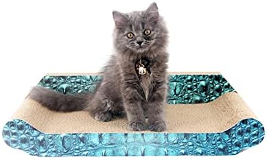 בותי עמיד חתול משטח גירוד ספה מגן ספה מיטת לוח גלי קרטון גרדן לחתולים לחיות מחמד צעצועי חתלתול משחק מרכז, ירוק