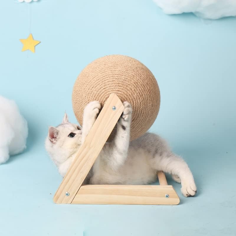 וולנוטה חתול מגרד כדור עץ סטנד לחיות מחמד ריהוט סיסל חבל כדור צעצוע חתלתול טיפוס גרדן טחינת כפות מגרד צעצועים