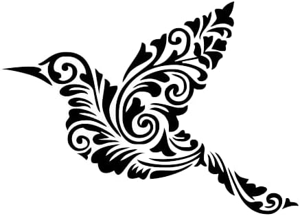 מוהדי ציפור אקזוטי המנדלה סטנסיל 5 4 3 & מגבר; גדלים שונים עמיד לשימוש חוזר עבור כרטיסי רעיונות קישוט הווה מתנה