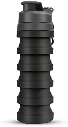 בקבוקי מים מתקפלים נוסעים בקבוק מים ניידים בקבוק מים עם דליפה עם דליפה כובע טוויסט 500 מל לשימוש חוזר BPA בקבוק מים סיליקון