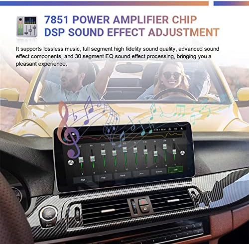 ZWNAV אנדרואיד 11 סטריאו לרכב 12.3 מסך מגע עבור BMW 5GT 535GT 550GT F07 2013-2017 NBT, 8+256GB, Carplay Wireless