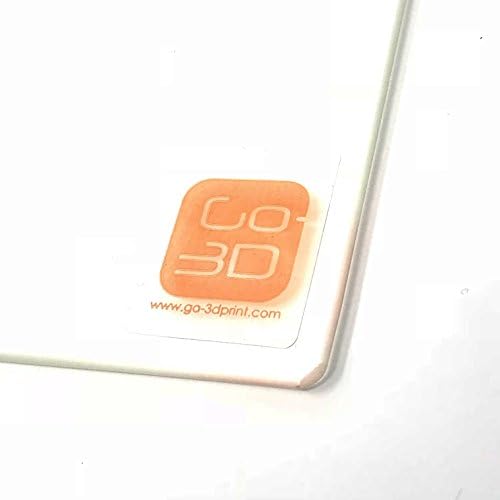 הדפסת GO-3D הדפס 290 ממ x 290 ממ צלחת זכוכית/מיטה עם קצה מלוטש שטוח לקצוות קריאליות אנדר 6 מדפסת תלת מימד