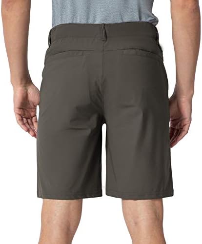 מכנסי גולף לגברים של RDRUKO נמתחים מהיר יבש 9 מכנסיים קצרים מזדמנים עם 5 כיסים