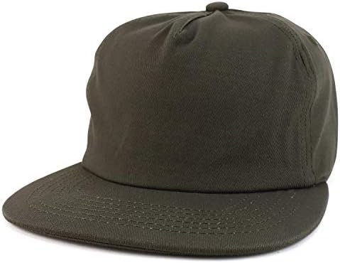 חנות הלבשה אופנתית מישור לא מובנה 5 פאנל שטר שטוח שוט סנאפבק כובע בייסבול