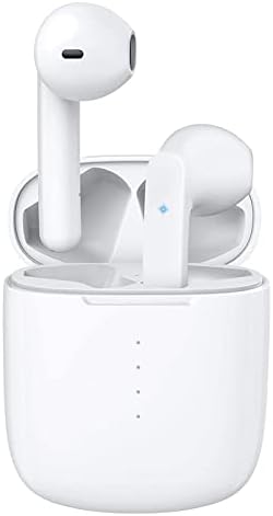אוזניות אלחוטיות Bluetooth 5.0 אלחוטיות עם מארז טעינה, IPX8 אטום למים, ניצני אוויר סטריאו תלת מימדיים באוזן
