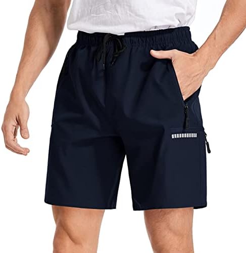 מכנסי מטען לטיולים רגליים של דיס DISI מכנסיים קצרים מהיר ריצה יבש לגברים אימון מכנסי כושר אתלטים עם כיסי רוכסן