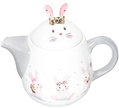 יצרנית תה של Happyyami יצרנית תה יפנית ארנב יפני קומקום קרמיקה ארנבת תה קומקום סיר קפה חרסינה סיר מים עם מכסים