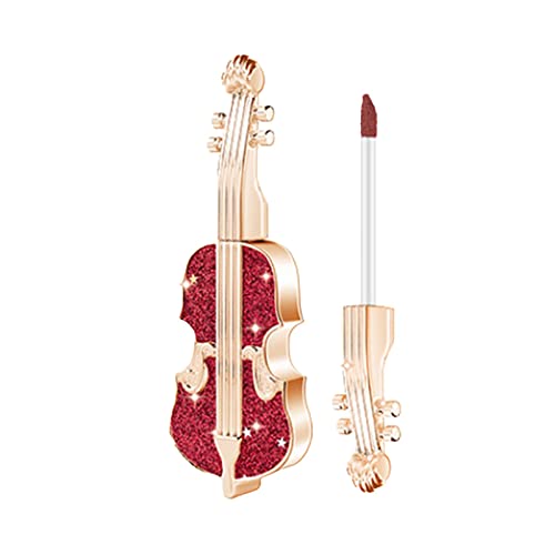 גולריזי לאורך זמן שפתון קטיפה אדום כינור שפתון ייחודי כינור עיצוב שפתון עמיד למים שפתון חבילות עבור בני נוער