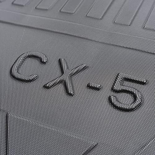 מחצלות רצפה תואמות לשנים 2017-2023 Mazda CX-5 1 & 2 בשורה השנייה, כל הגנת מזג האוויר, כל מחצלות רצפת מזג האוויר