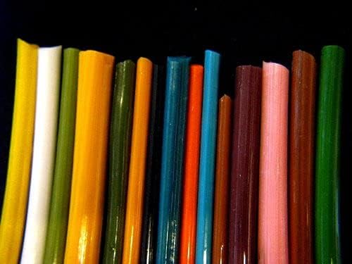 מוטות בורו מזכוכית דוורדי, קו 33, צבעים מעורבים, מוטות זכוכית מוצקה בורוסיליקט במשקל 5 פאונד