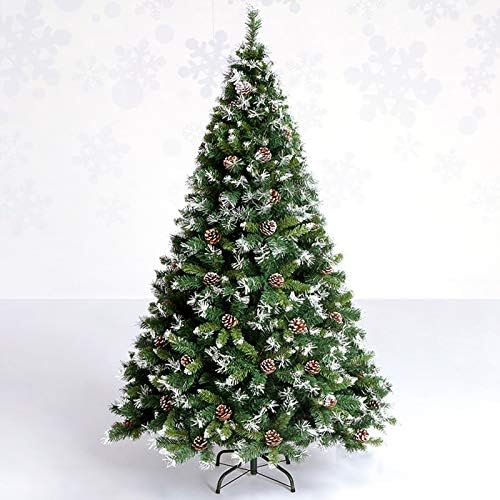 עץ חג המולד של פתית שלג של יומו פרימיום, עץ אורן חג המולד מלאכותי מוצפן עם קישוטים לאריזים, קישודים מתקפלים במתכת 240 סמ
