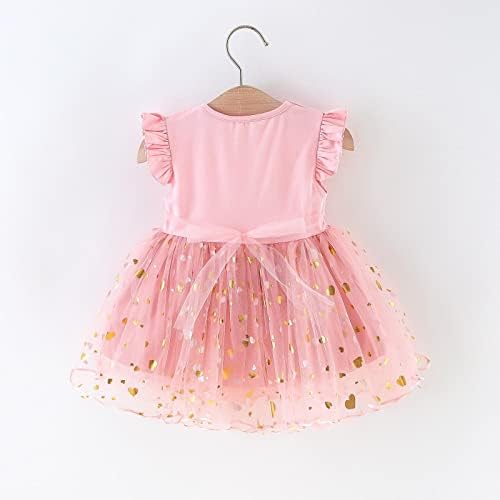 לבוש לבנות נסיכת תינוק מודפס 6M-3Y לשמלת נצנצים לתינוק שמלת סוודר שרוול לשרוול לבנות פעוטות