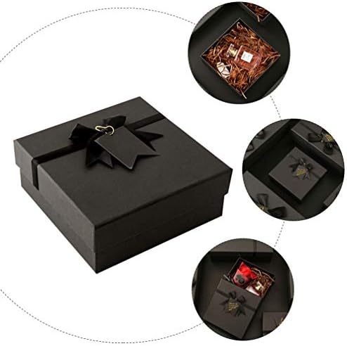 Besportble cajitas de regalo para joyeria קופסא אחסון שחור קופסא אריזה קופסת אריזה קופסת קופסה עם שרשרת