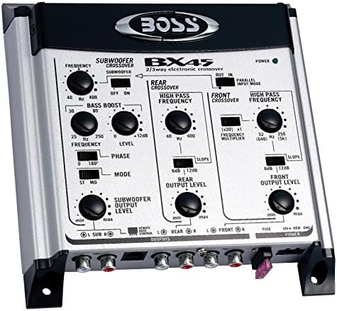 מערכות שמע בוס BX45 2 3 דרך טרום -מחיפי רכב מוצלחת אלקטרונית - כסף ושחור