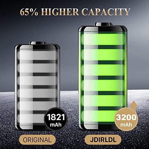 3200mAh סוללה לאייפון 6S, JDORLDL 2023 חדש 0 מחזור סוללה החלפת קיבולת גבוהה לדגמי iPhone 6S A1688 A1633 A1700 עם דבק