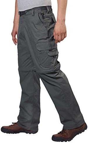 BC בגדי BC Mens Mens ניתנים להמרה קלה משקל קלה מכנסי מטען או מכנסיים קצרים