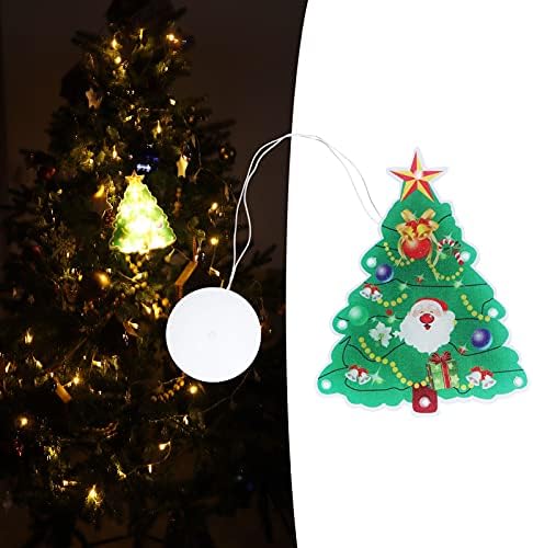 חלון חג מולד פיליפני מתלים סוללה מופעלת מנורה פראיירית, קישוטי אורות חלון חג המולד, עם כוס יניקה, אור קטן
