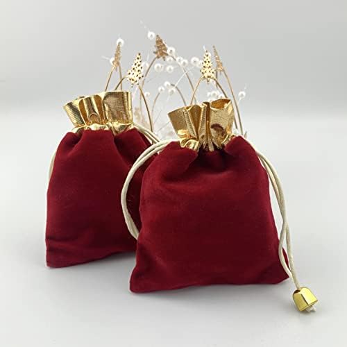 חבילת Palmhomee של 12 תיקי משיכה קטיפה שקית מתנה שקית קטיפה לחתונה תכשיטים וחסד מסיבות