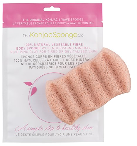 ספוג ה- Konjac Co 6 Sponge Body Body Sponge לכל סוגי העור והתנאים - מושלם לאחר שעווה וגילוח
