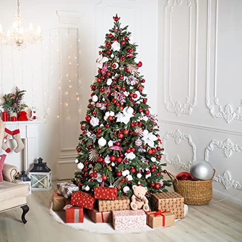 חצאית עץ עץ פלאפית של Abaodam קישס חצאית לידה 1 pc חצאית עץ חג המולד רך חג המולד עץ קטיפה חצאית קטיפה חג שמח קישוט