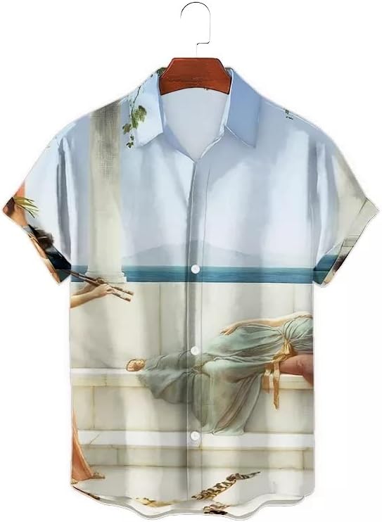 Yczdg מכנסי שרוול קצרים לגברים חליפה לחליפה של מסיבת הדפס קיץ חוף ללבוש מזדמן