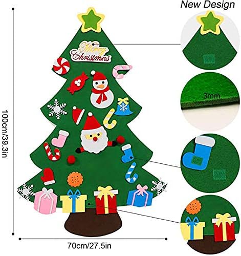 קישוטי עץ חלון חג המולד לעץ חג המולד סט ילדים חג המולד הביתה DIY דיסקי עוגות אקריליות לקישוט