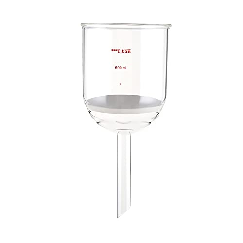Adamas-Beta 5 מל זכוכית Buchner Funnent Funnel עם Disc G4 מעבדה מזכוכית לסינון