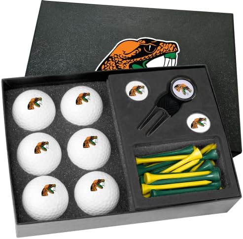Golfballs.com קלאסי פלורידה א & מ רעשנים חצי תריסר מתנה להגדיר עם כלי דיבוט-כדורים ריקים